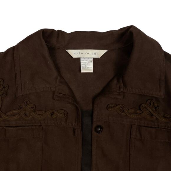 Napa Valley Suede Western Shirt - Picture 3 of 5